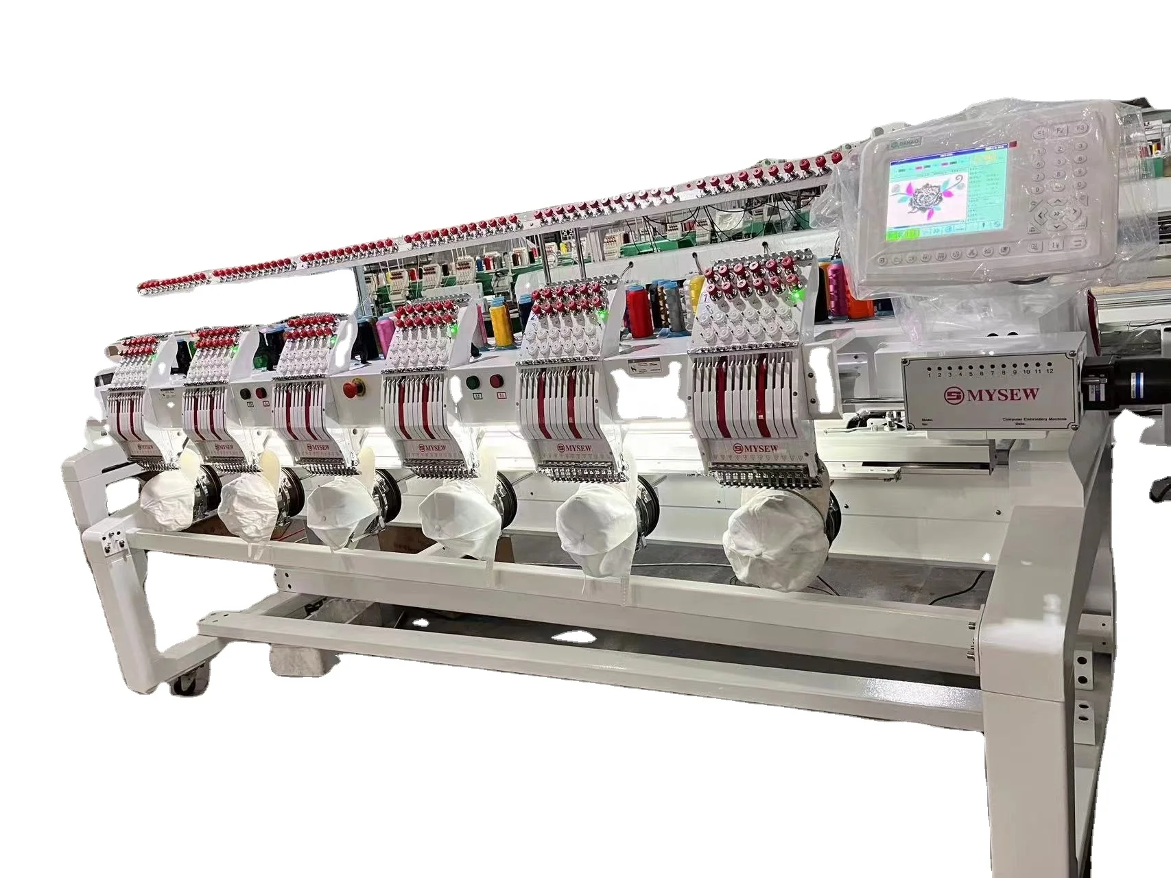 Mysew 1206CT 260W 6 Head 12   Dahao Computer-Controlled Automatic Computerized Embroidery Multi Head Machine