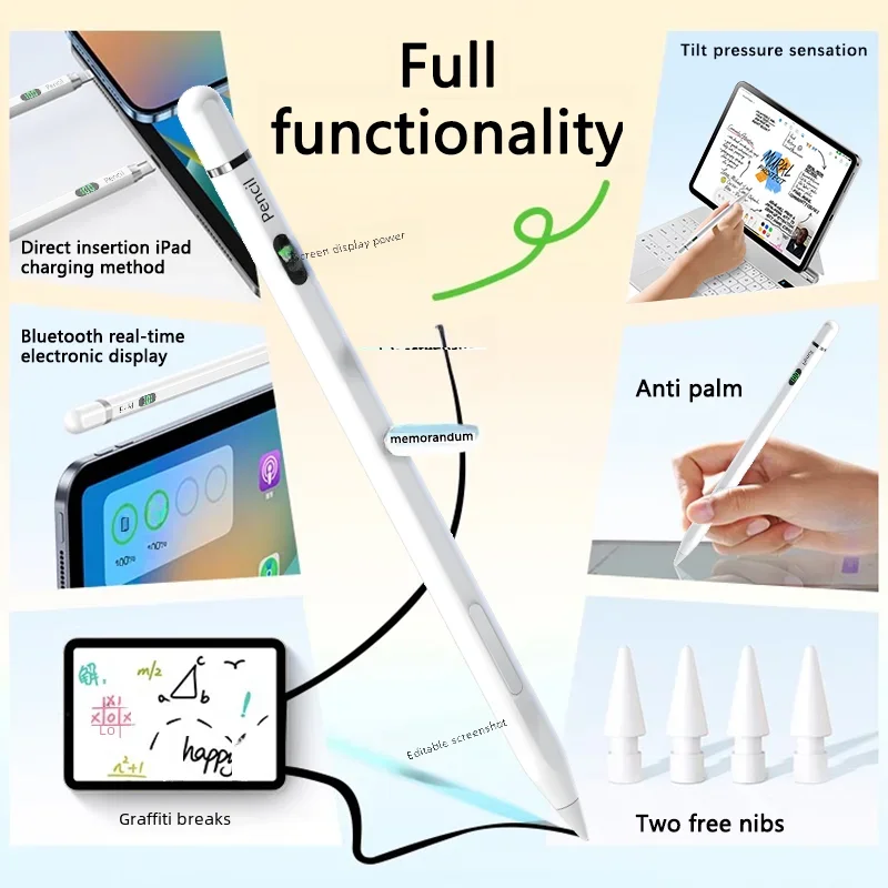 

Стилус 1-го поколения для Apple Pencil, сенсорный Стилус для планшета iOS с магнитным дисплеем для iPad 6 7 8 9 10 Pro 3 4 5 Air 3 mini 5