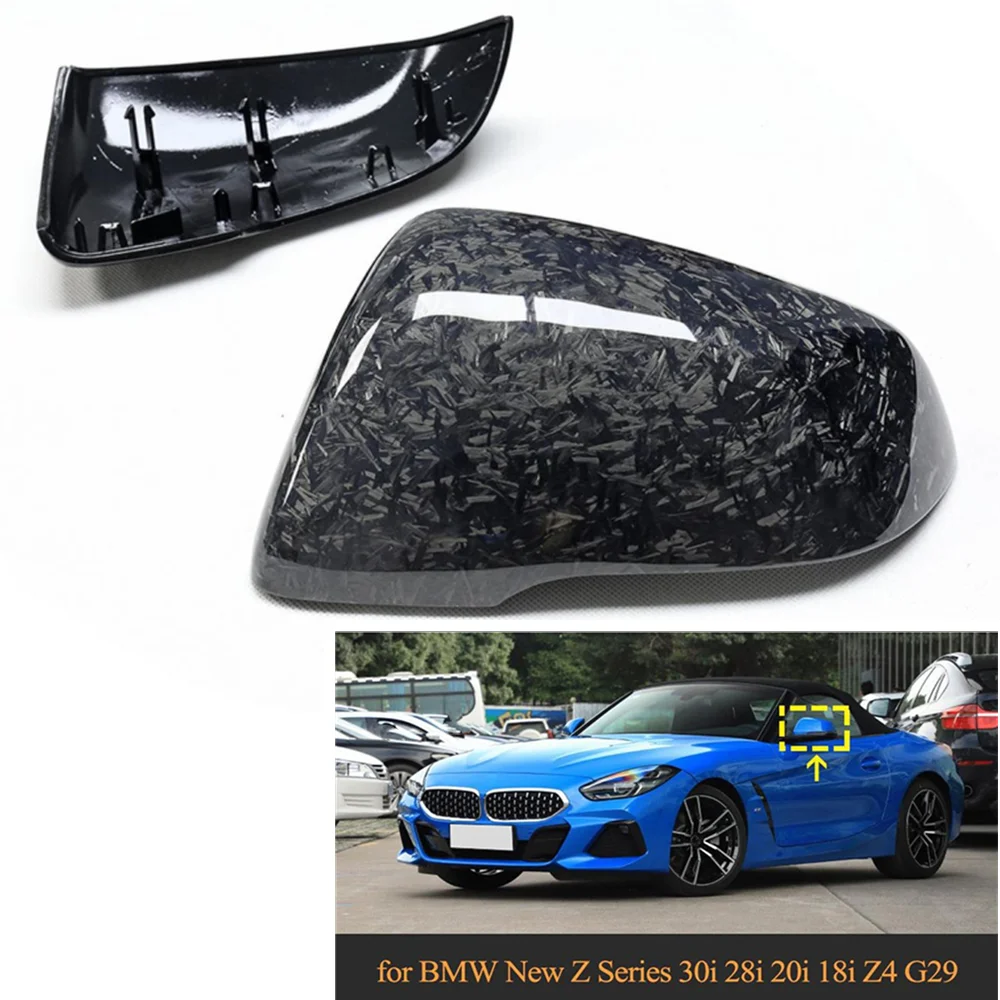 

Mirror Cover Side Rear View Cap Carbon Fiber Clip On For BMW F40 F52 F53 F44 F45 F46 Z4 G29 X1 F48 F49 X2 F39 Toyota Supra A90