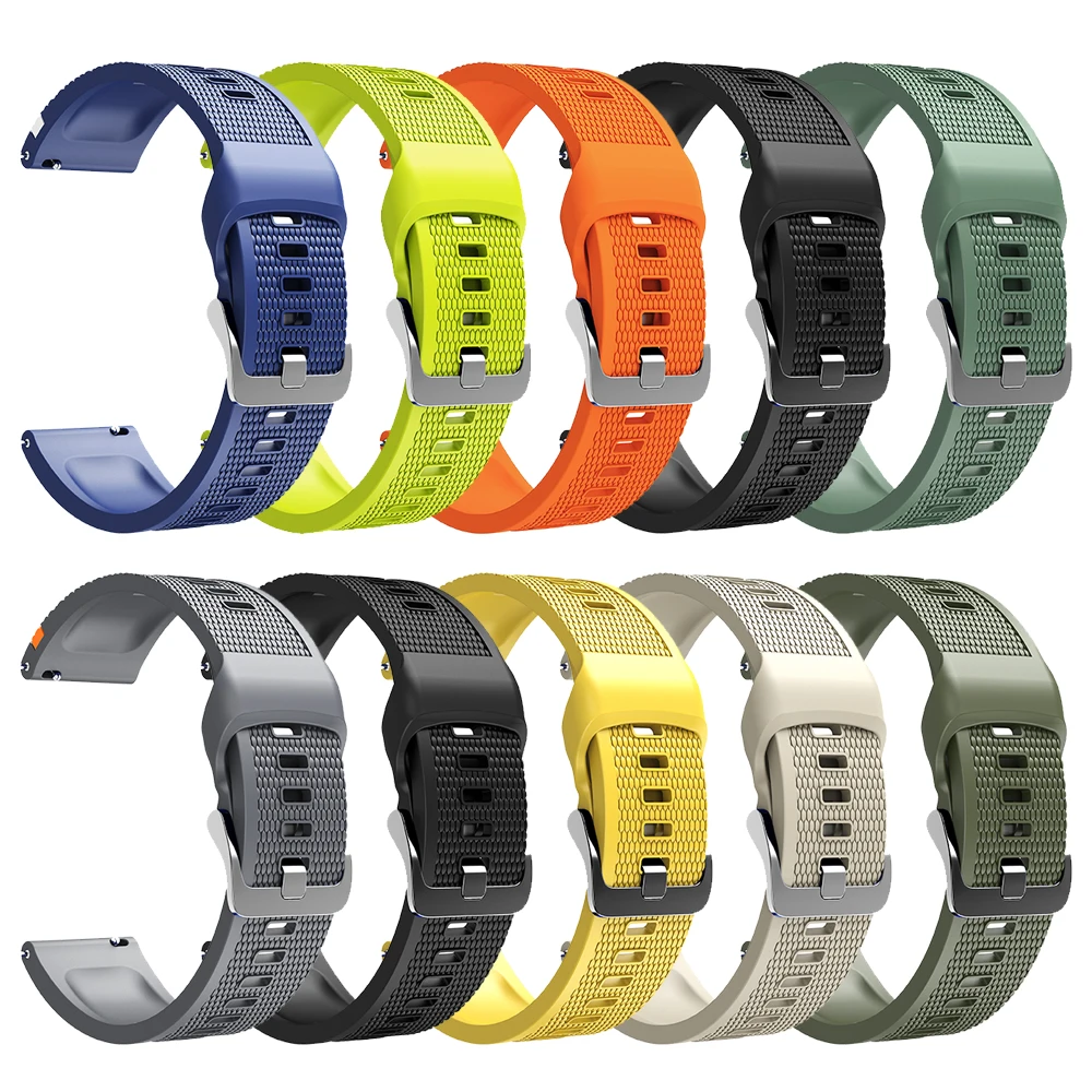 22mm Silicone Watch Strap For Huami AMAZFIT BALANCE 2/CHEETAH 2 Ultra Sport Bands Amazfit BIP Max 6 5 GTR 4 3 Pro 47mm Wristband