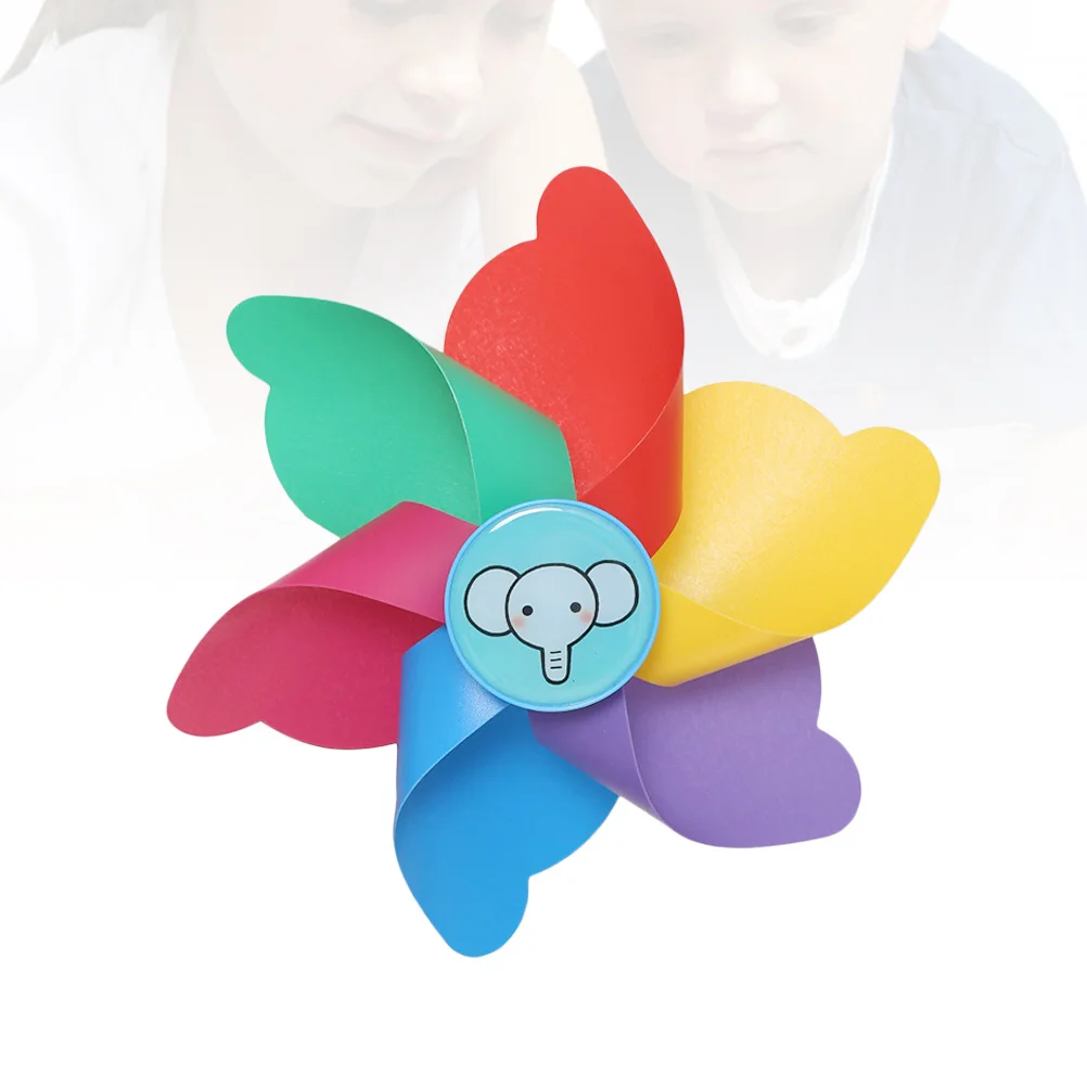 

Durable Colorful Plastic Pinwheel Wind Wheel Bicycle Handlebar Decoration PVC Children Wind Plastic Windwill