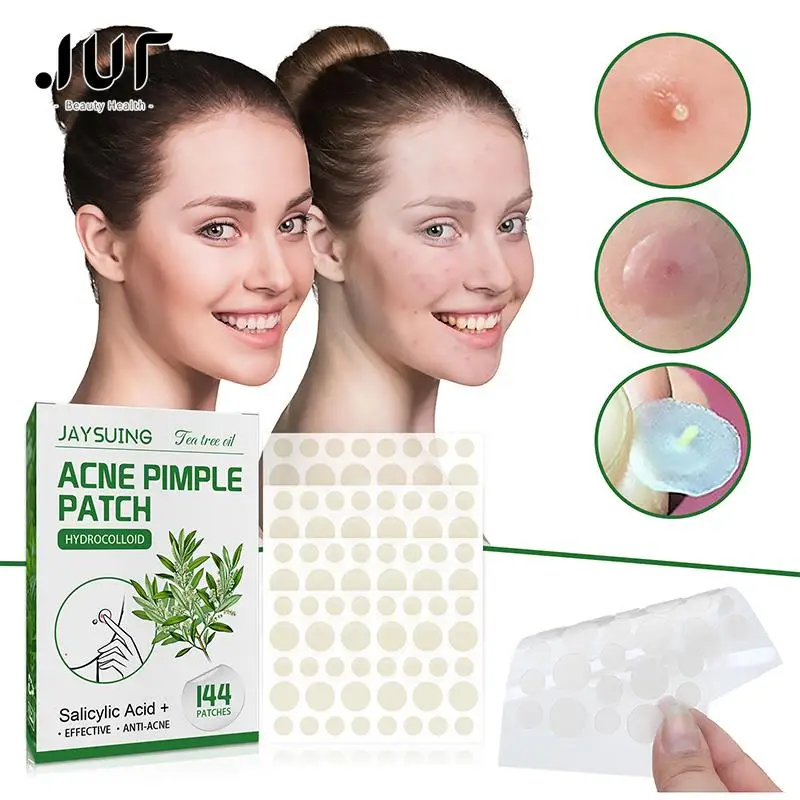 144Pcs Acne Pimple Patch Stickers Waterproof Acne Treatment Pimple Remover Tool Blemish Spot Facial Mask Skin Care