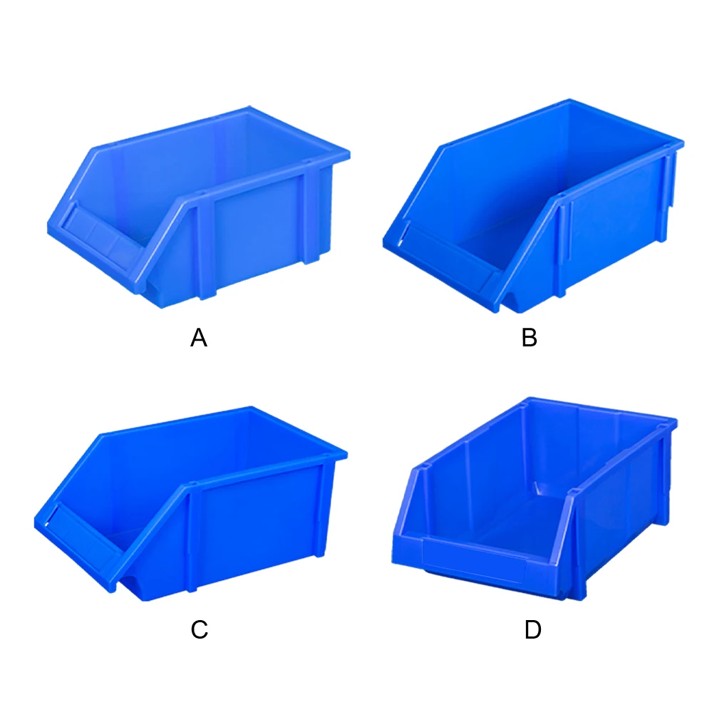 

10pieces Big Opening And Sorting Function Storage Container - Heavy Duty Latch Made Of PE Stable Heavy Load-bearing Blue