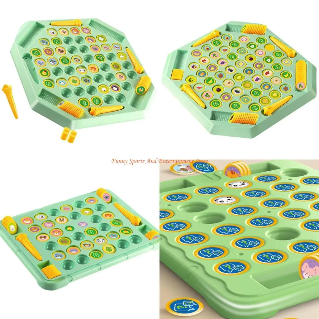 

C4DE Животные Фрукты Флип Шахматы Настольная игра Игрушка для родителей и детей Стратегия Настольная игра