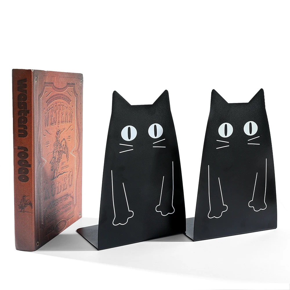 Imagem -03 - Criativo Lazy Cat Bookstand Metal Oco Craft Bookblock Desktop Bookshelf Bookroom Decoração Escritório e Aprendizagem Suprimentos