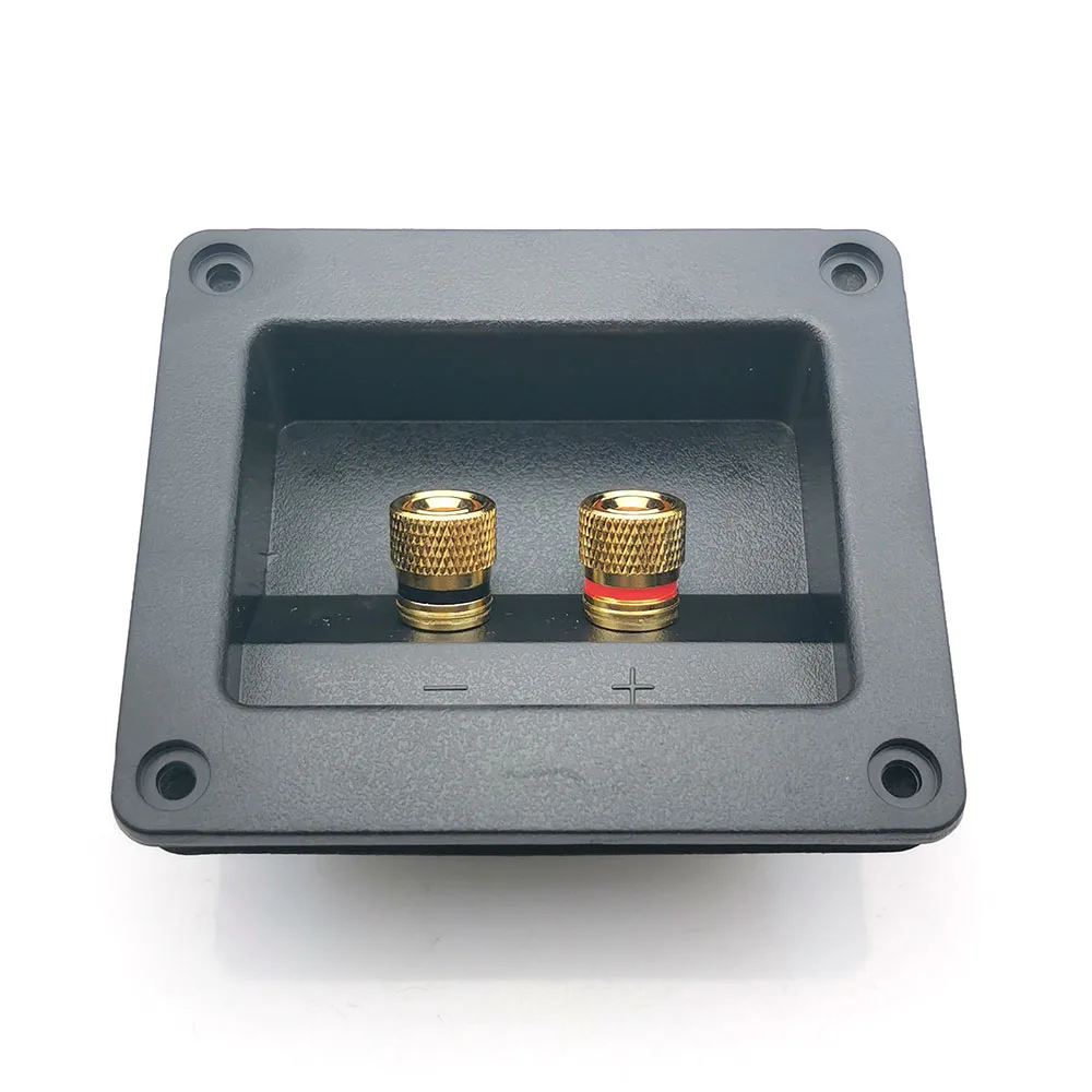 Conector de abrazadera de cableado de cobre puro 303 de 2 posiciones, caja de conexiones Rectangular, enchufe Banana, poste de encuadernación de altavoz de Audio