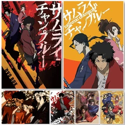 Samurai Champloo Japanese Adventure Action Anime Cartoon Canvas Painting Poster Room Living Wall Art Home Decoration Pictures