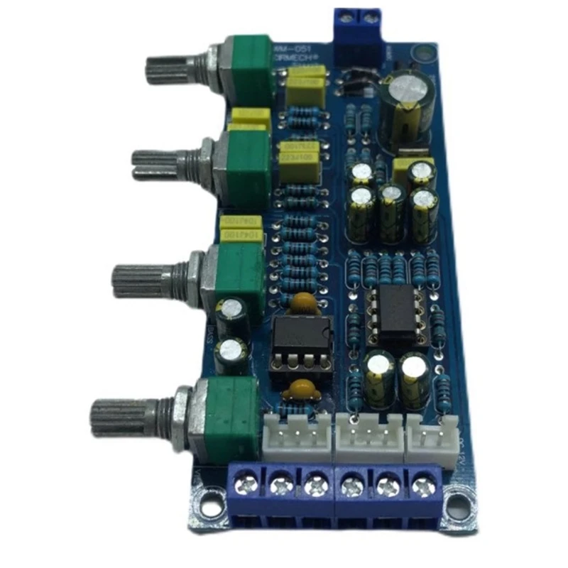 Subwoofer Low-Pass Filter Preamp Board, extensões potenciômetro ajustáveis, única fonte, 1 conjunto