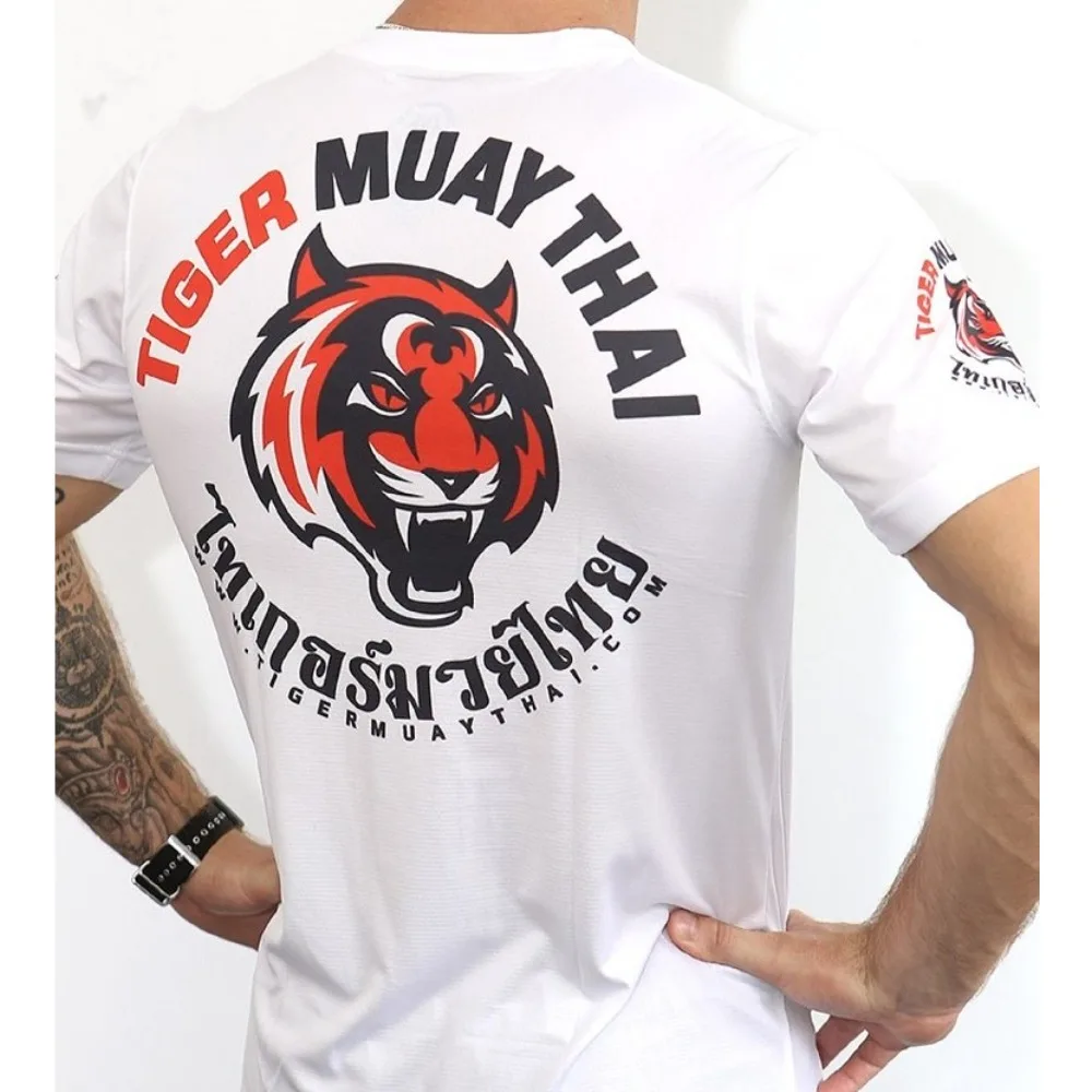 Sports Tights Short Sleeve Muay Thai Fighting Running Speed Dry Fitness Free Fight Training Uniform Fight UFC Boxing T-shirt