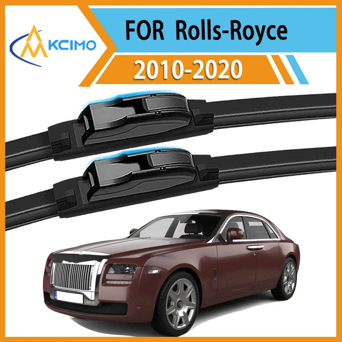 

Drive Confidently 2PCS Premium Wiper Blades for Rolls-Royce Ghost 2010–2020 All-Season Clarity Strong Frame Smooth Wipe