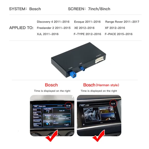 CARABC Wireless Carplay Android Auto для Land Rover Jaguar Discovery 4 Evoque Freelander 2 XE XF XJL Mirroring Decorder Box