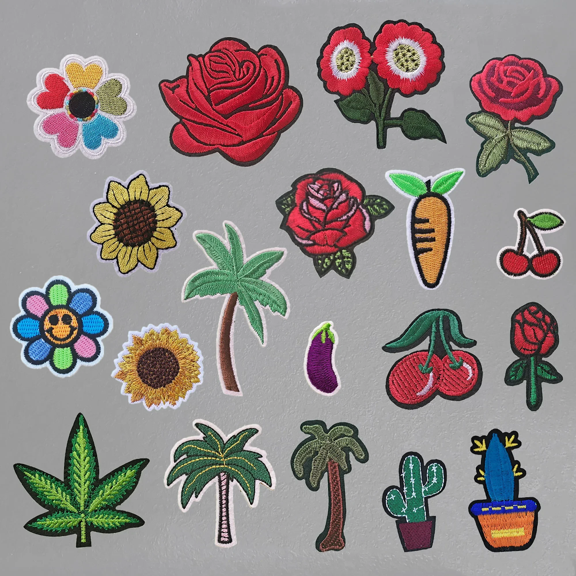 Wholesale sales of 1 piece Stick On embroidery sewing decorative clothing jeans hats fabric stickers patches for clothing