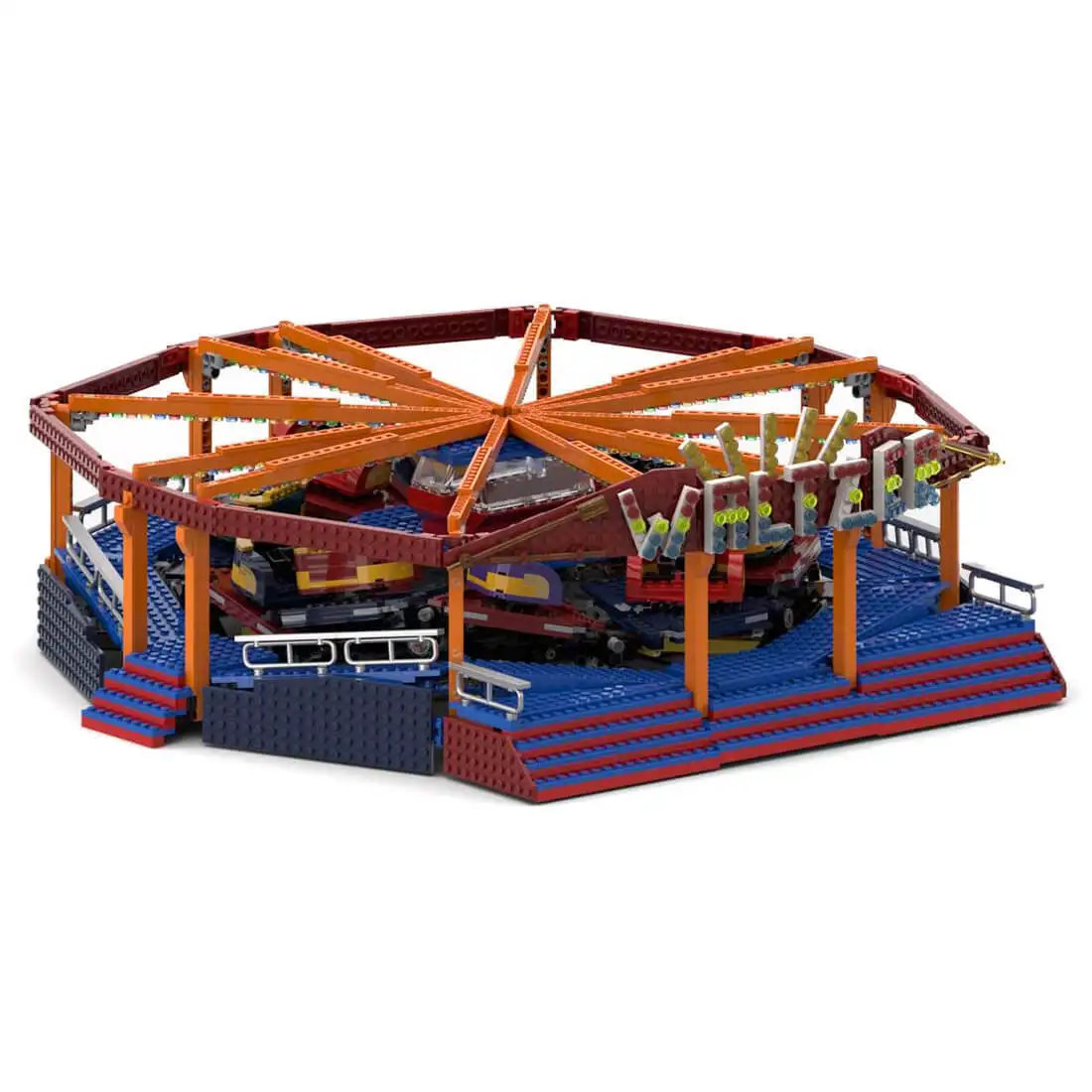 

Custom MOC-140394 Fairground Waltzer Playground Model(3938PCS) Toys Gift
