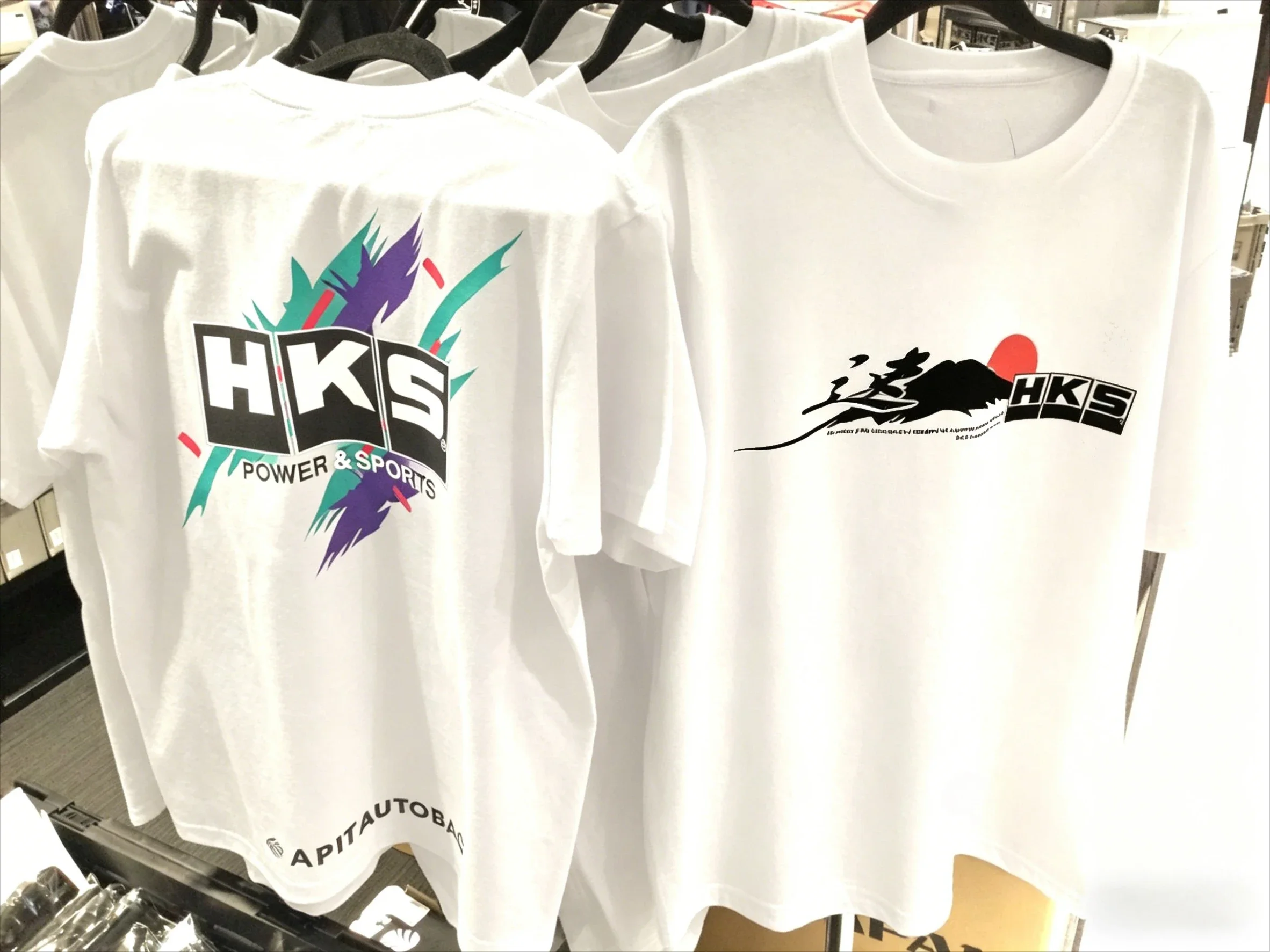 2026 HKS T-Shirt Car Enthusiasts Drifting Drag JDM Men's and Women's Same Round Neck Cotton T-shirt Motorcycle Street T-shirt