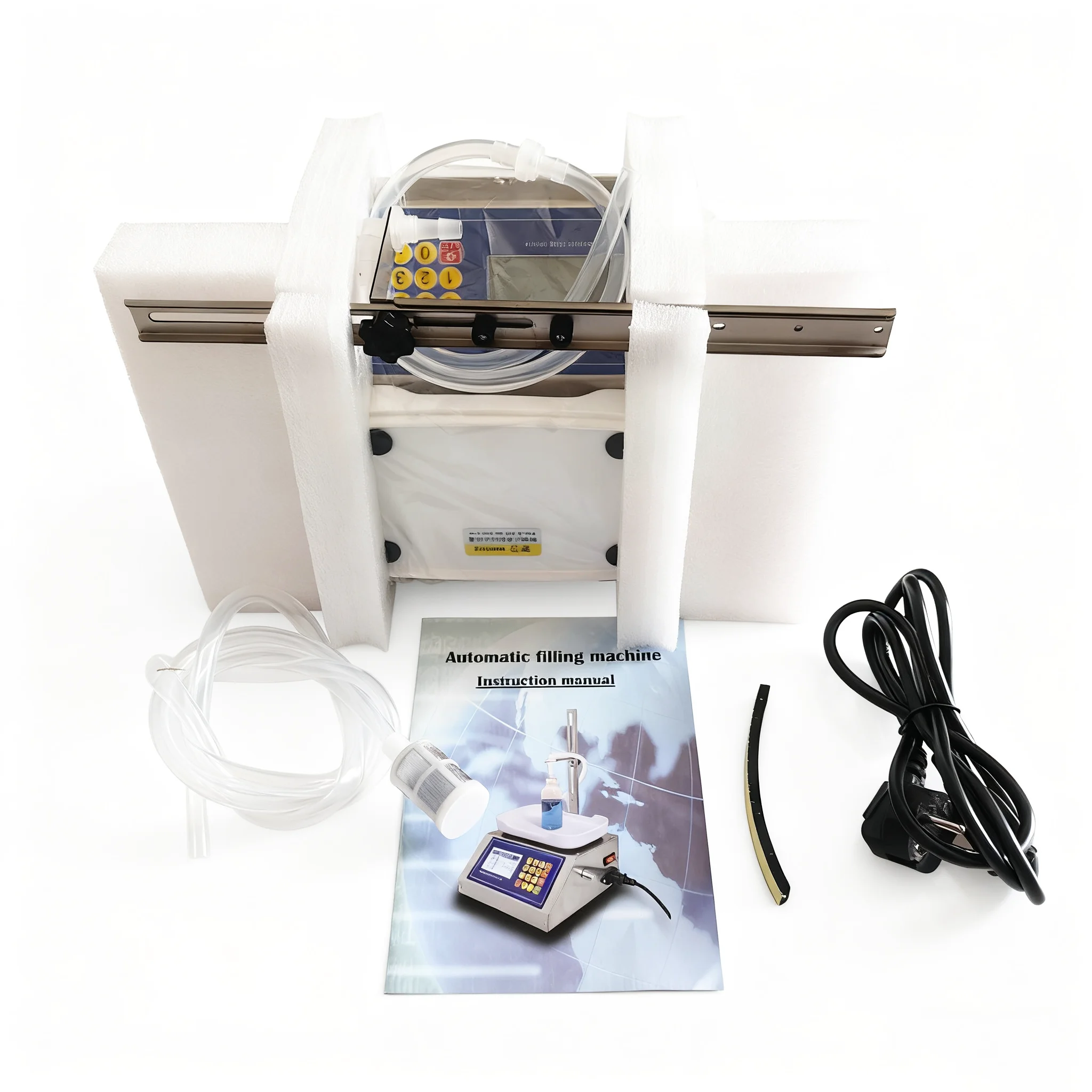 3200ml/min Filling Machine With Scale Diaphragm Pump Liquid Water Filler Weighting Juice Fill Automatic Small Quantitative