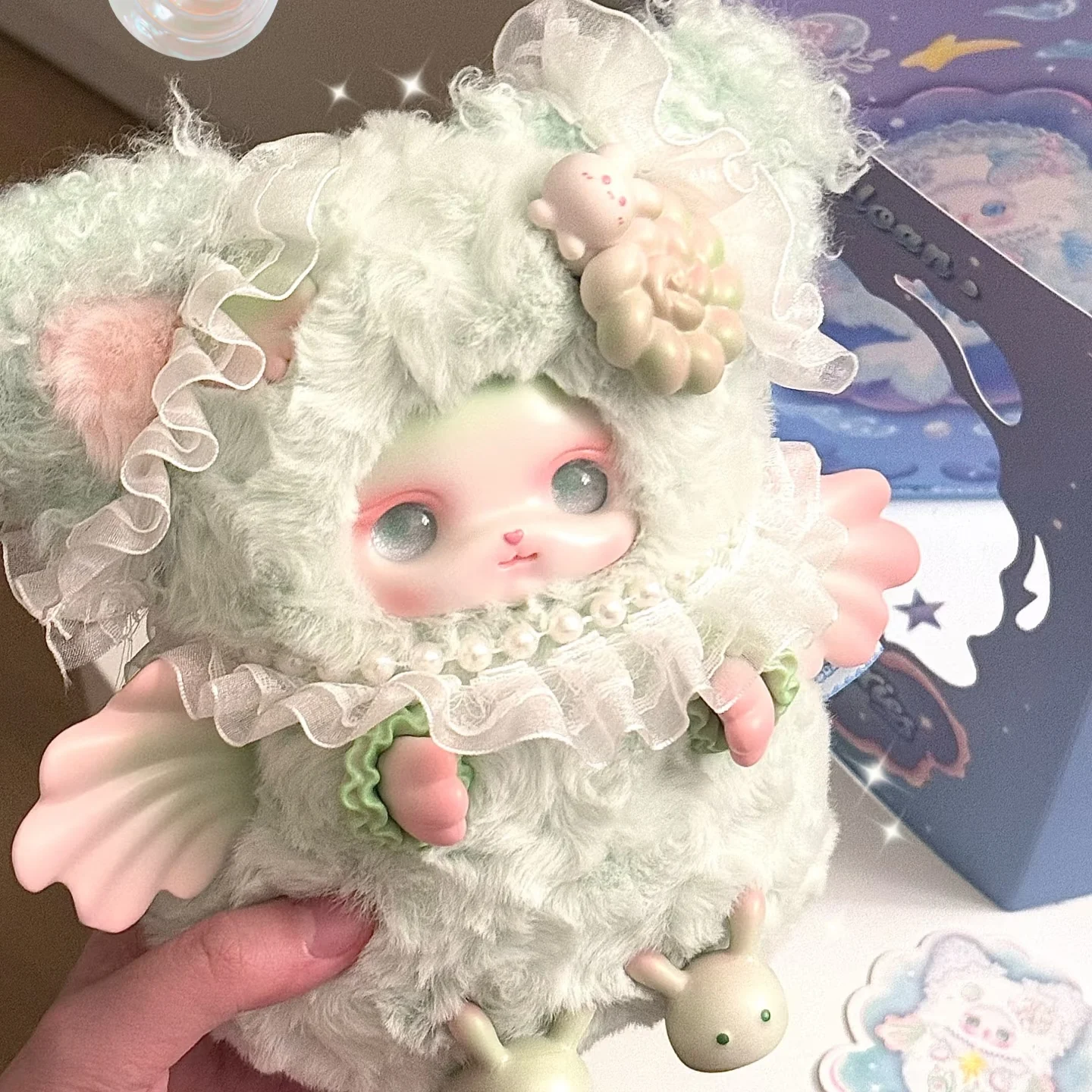 새로운 트렌디 플레이 블라인드 박스 인형 Loloan 오션 시리즈 수제 모델 데스크탑 장식 홈 액세서리 가방 펜던트 깜짝 선물