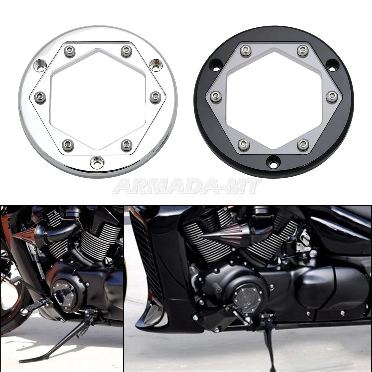 For SUZUKI Boulevard M109R/VZR1800/Intruder M1800R 2006-2023 Motorcycle Accessories Aluminum Glass New Derby Cover Engine Guard