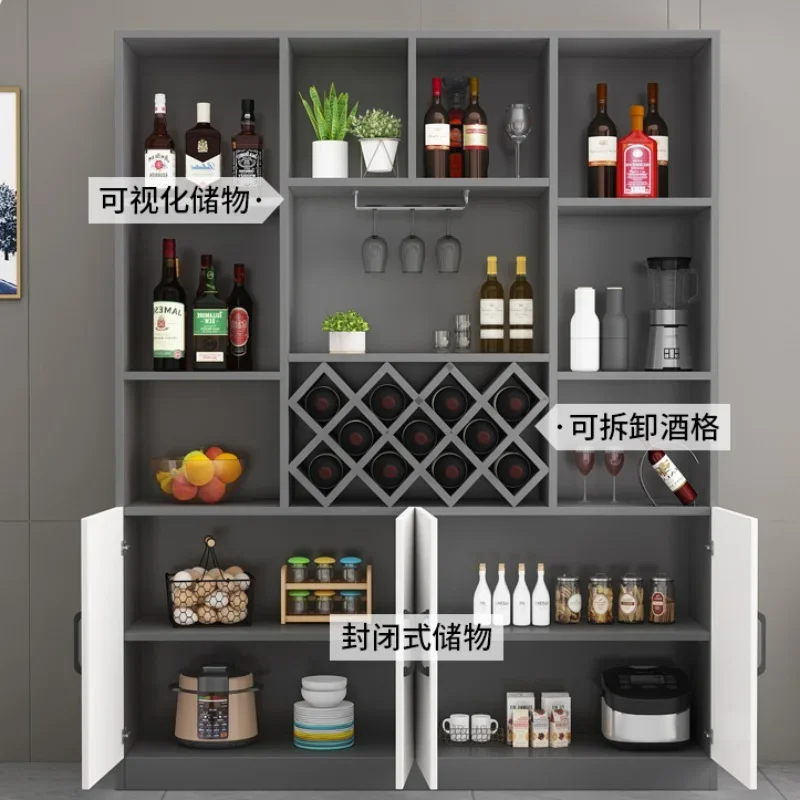 Liquor Kitchen Wine Cabinets Luxury Corner Simplicity Modern Wine Cabinets Display Wall Estante Vinos European Furniture QF50JG