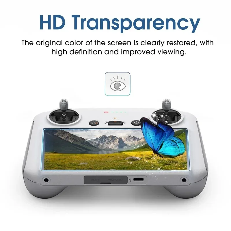 1-5Pcs Tempered Glass Film for DJI RC2 Remote Control Anti-scratch Screen Protector for DJI AIR 3 Air3 RC 2 Mini 3 Pro 3Pro RC