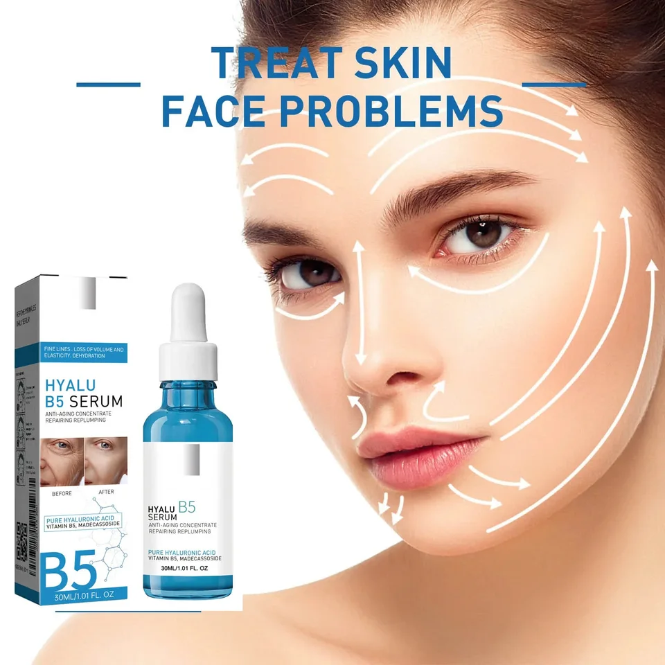 1/3/5pcs B5 Shrink Pores Serum Pure Hyaluronic Acid Lifting Firming Fine Lines Reduce Lightening Dark Circle 30ML Hyalu Essence, image 6