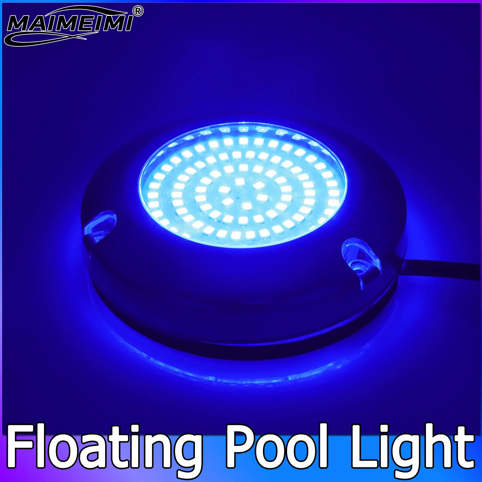 Waterproof IP68 Floating Pool Light Upgraded Swimming Pool Lamp Outdoor Decorative Light Blue LED Floating Garden Pool Light