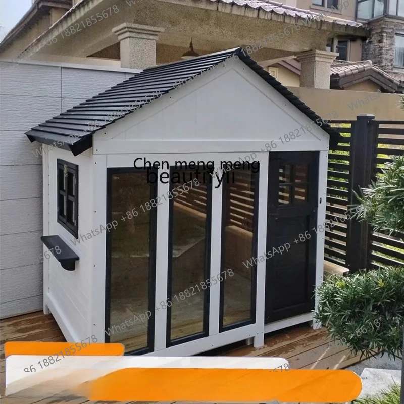 X  Outdoor, outdoor rain and sun protection Solid wood pets, kennel pet supplies Dog house