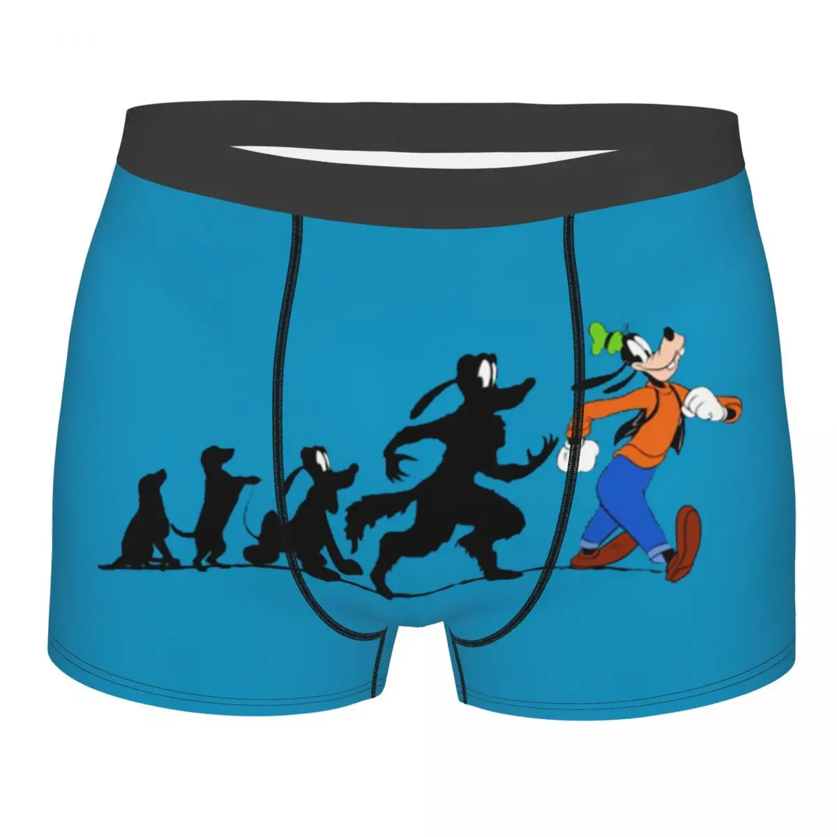 

Мужские трусы-боксеры Custom Goofy Evolution, оригинальные трусы-боксеры, нижнее белье