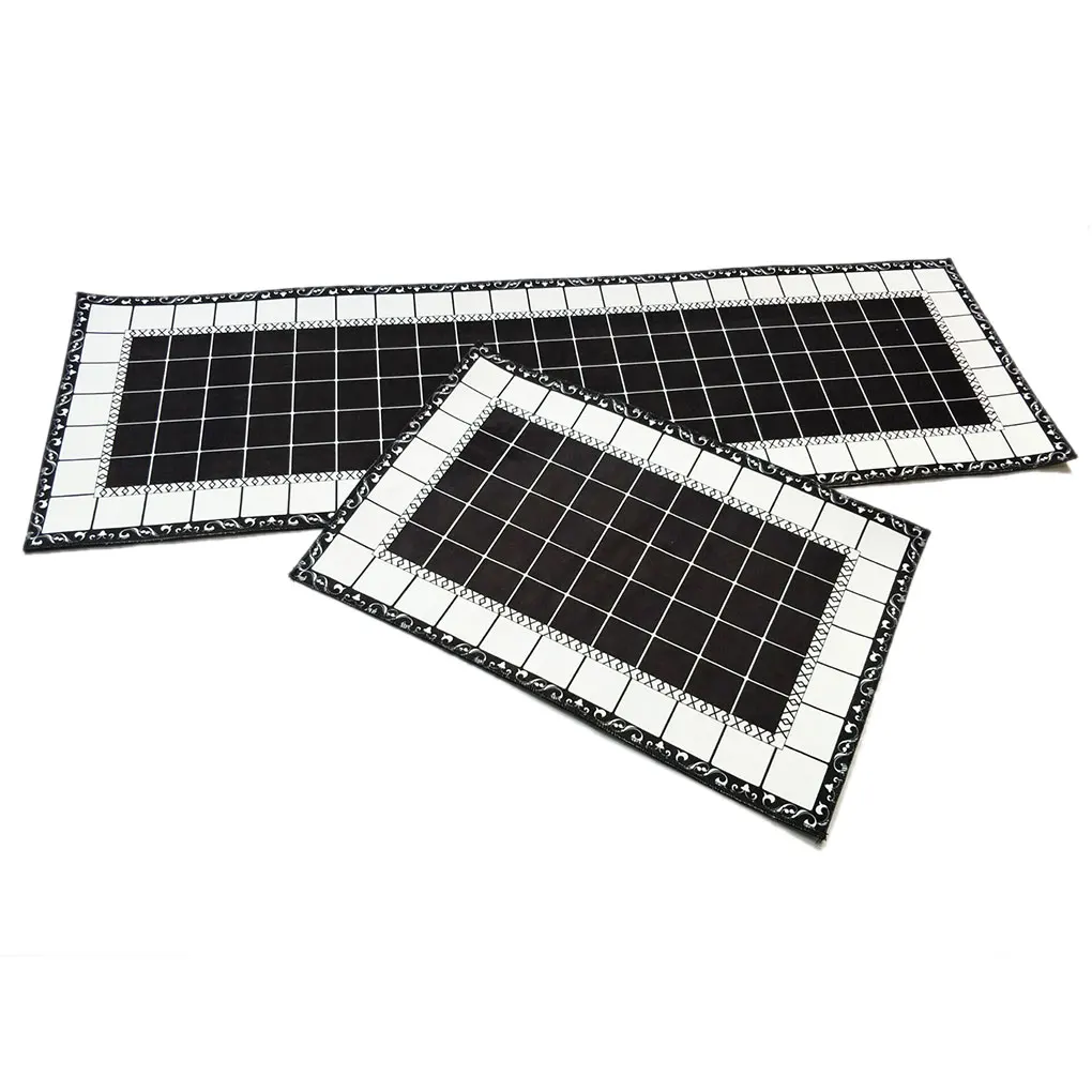 

2 шт./компл. квадратный напольный коврик для кухни, гостиной, ванной комнаты, противоскользящий маслостойкий водопоглощающий коврик