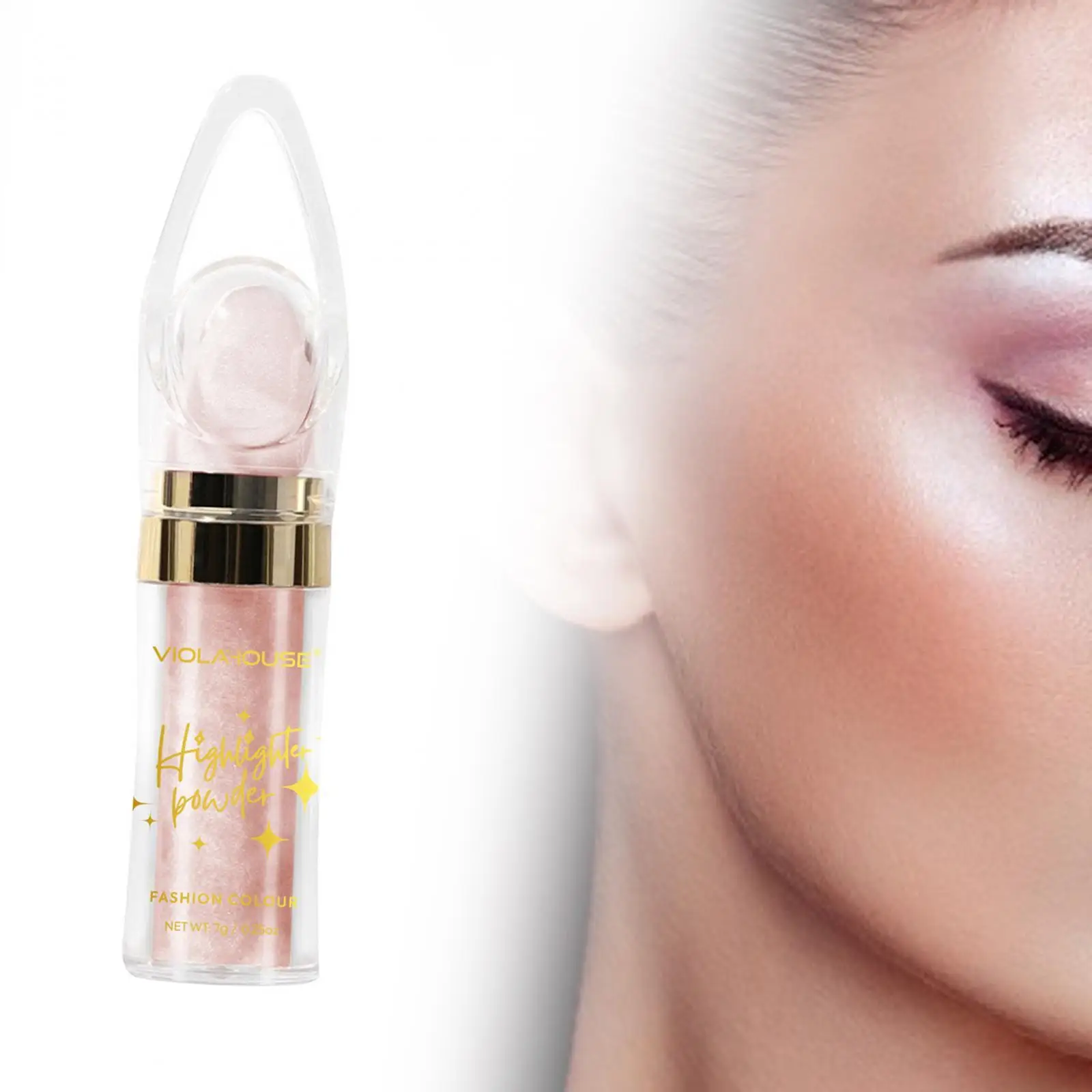 Shimmer Glitter Highlighter Powder Stick Makeup Product Set Brightener Cosmetic for Face Body Party Contour