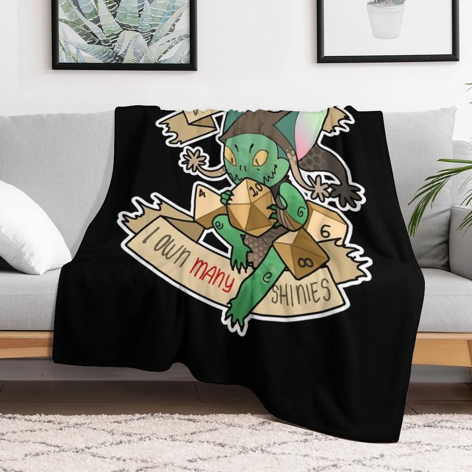 DICE GOBLIN, 1 Throw Blanket Blankets For Baby Flannel Fabric Fashion Sofas Blankets Sofas Of Decoration Blankets