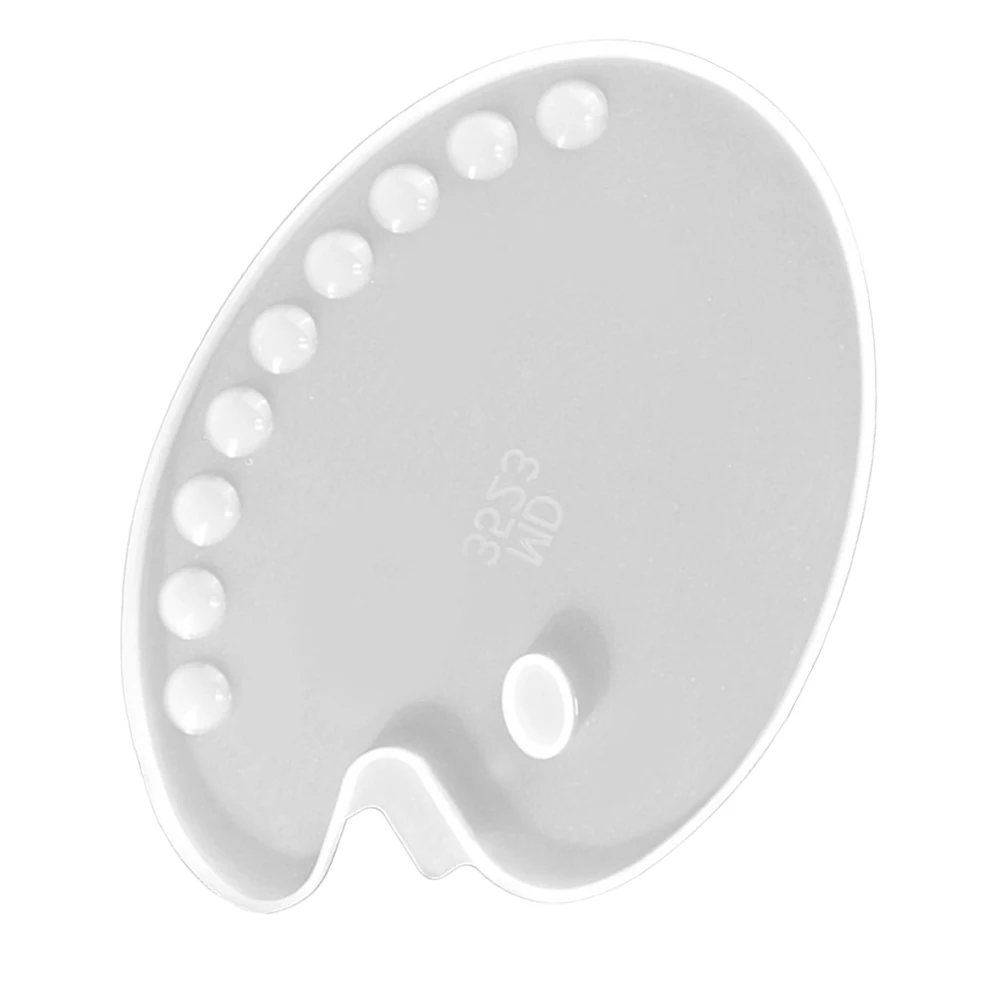 

Epoxy Palette Mold Resin Coaster Silicone DIY Color Making Supplies White Drawing Board Molding Tool Non Stick Clean