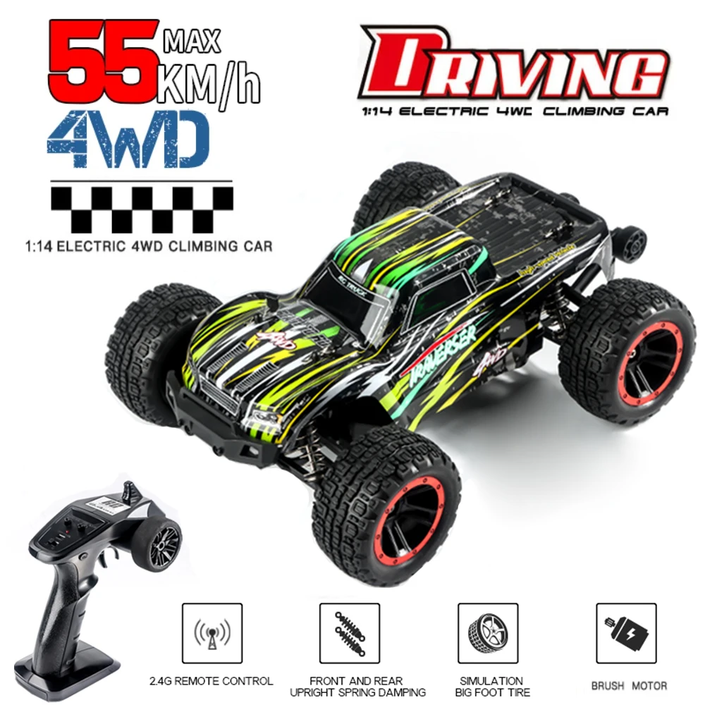 

HAIBOXING HBX T10 4WD High-Speed Car Electric Remote Control Climbing Off-Road 2.4g Racing Drift RC Truck Model VS Wltoys 144001