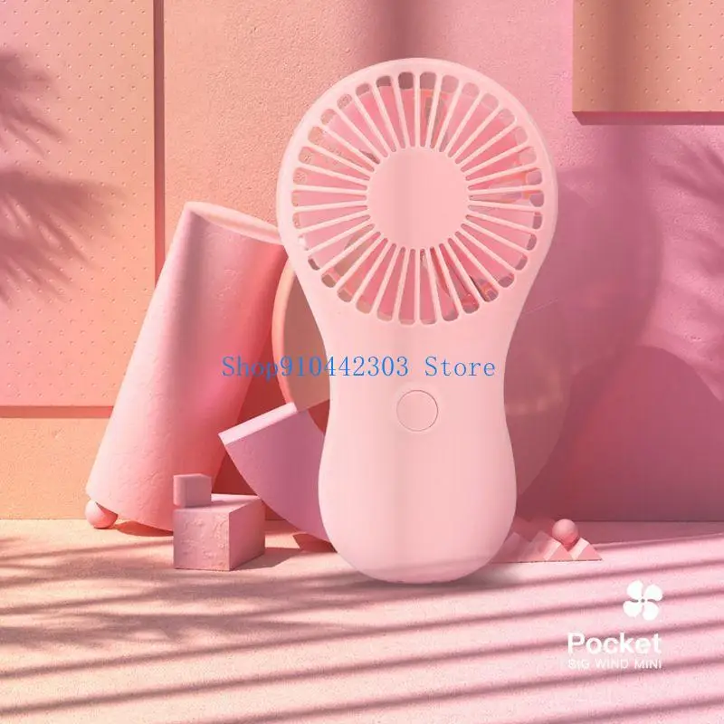 652F Mini USB Handheld Fan Portable Electric Fan 2 Speed Small Pocket Fan Quiet for Home Bedroom Office Car Outdoor