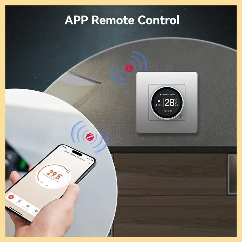 

B16C-Tuya Zigbee умная ручка термостат газовый котел контроллер температуры отопления работает с Alexa Google Home B