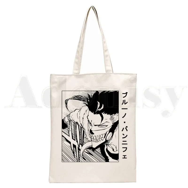 BLEACH Japanische Anime Manga Ichigo Kuchiki Byakuya Handtaschen Schultertaschen Casual Shopping Handtasche Unisex Elegante Canvas Tasche