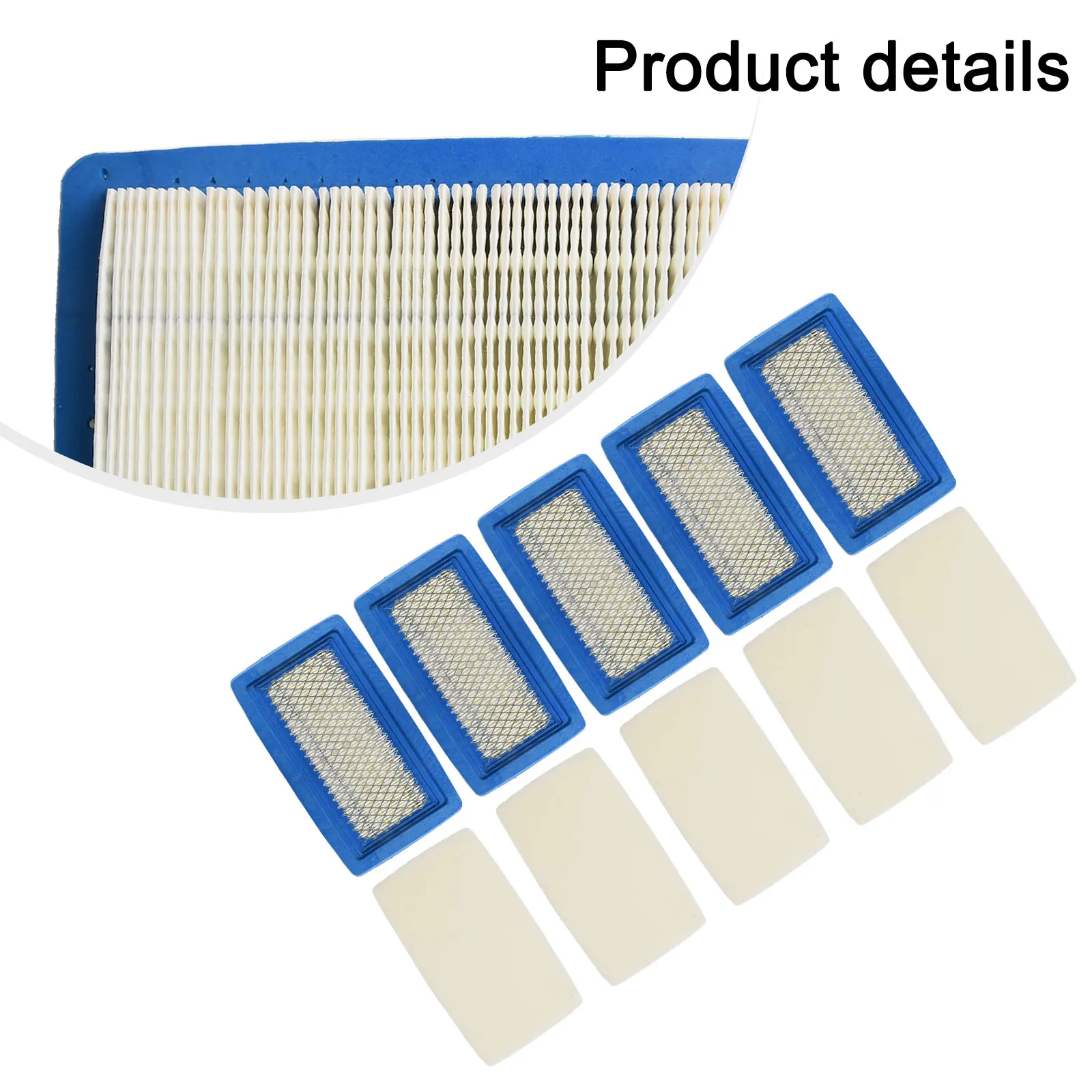 5-Pack Air Filter With Filter Kit Fit For ECHO PB-8010 And PB-9010 Backpack Leaf Blowers Garden Power Accessories