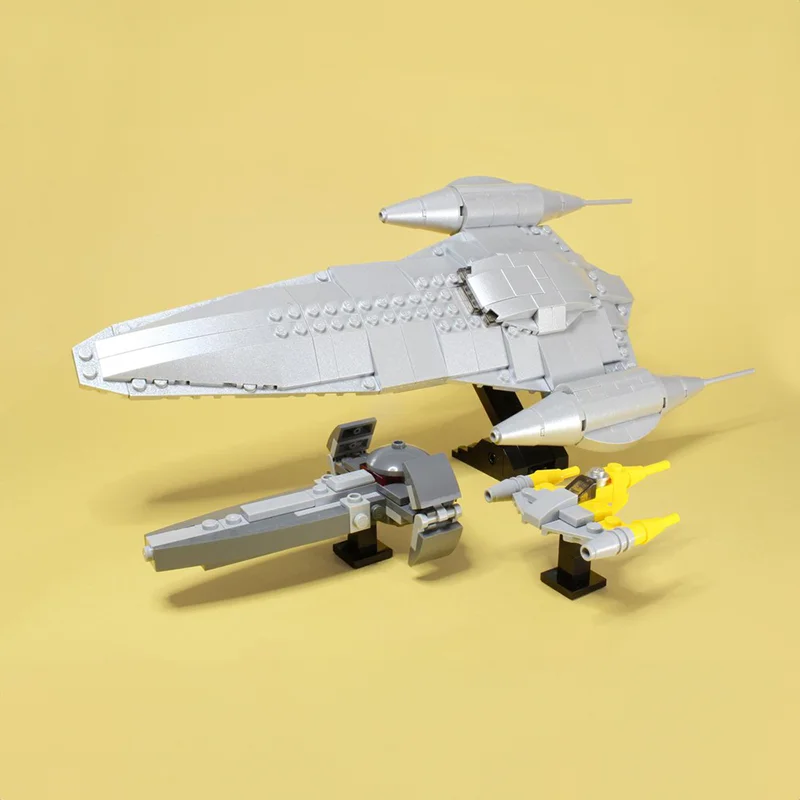 394 قطعة MOC مايكرو النوبي الملكي المركبة الفضائية سيث نموذج بناء هدية الكريسماس كتل العمارة تجميع اللعب فكرة عيد ميلاد الاطفال #3