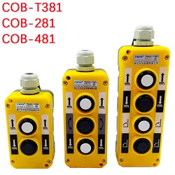 Industrial Remote control Push button switch Crane Truck Controller Switches Control Lift Electric COB-T381 COB-281 COB-481