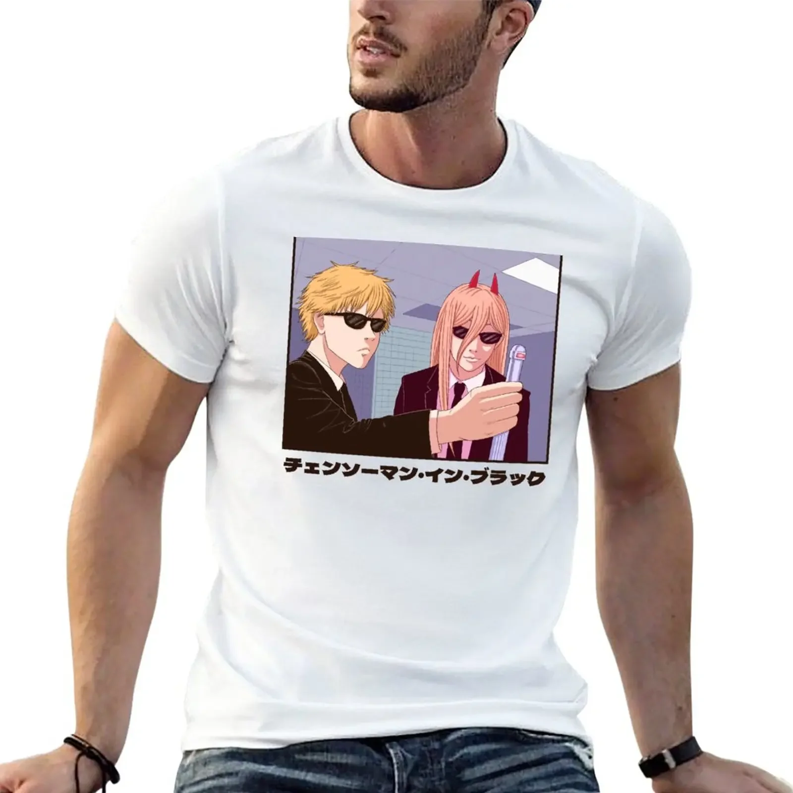 Chainsawman In Black (Light version) T-Shirt aesthetic clothes heavyweights blacks anime stuff t shirts for men