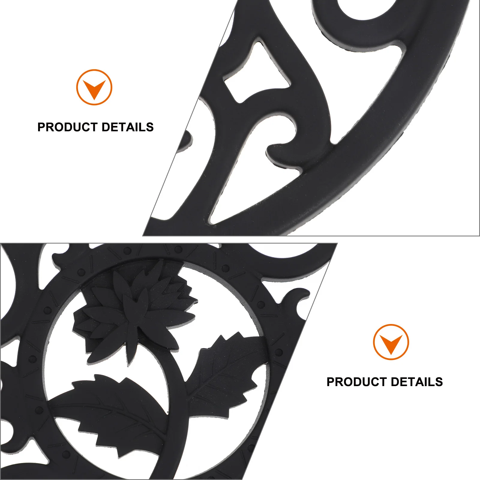 

3pcs Silicone Heat Insulation Pad Hollow Kitchen Table Mat For Pots Cups Bowl Non-Slip Trivet Dish Coaster Kitchen Drain