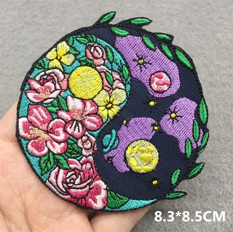 Pilz Patch DIY gestickte Patches für Kleidung Aufkleber Cartoon Blumen Patch Eisen auf Patches auf Kleidung Näh applikation – Detail 3