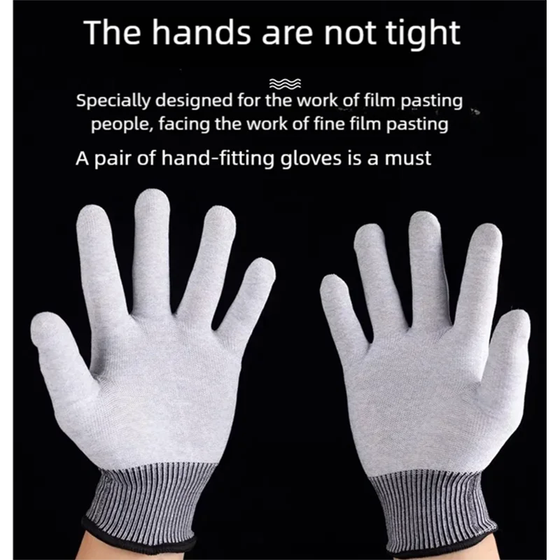 ALIWRAP Vinyl Car Wrap Gloves Thickened Nylon Work Gloves Anti-Static Window Tint Film Wallpaoer Application Gloves Protector