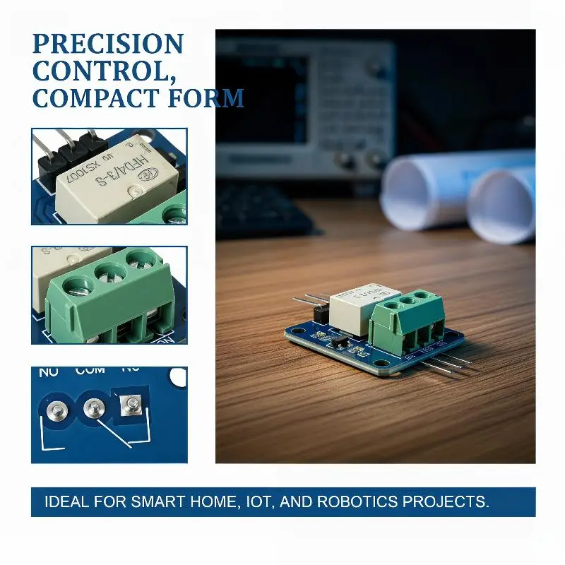 Relay Module HFD4/3-S Thin 3.3 5V STM32 51 Microcontroller Perfect For DIY Electronic Projects