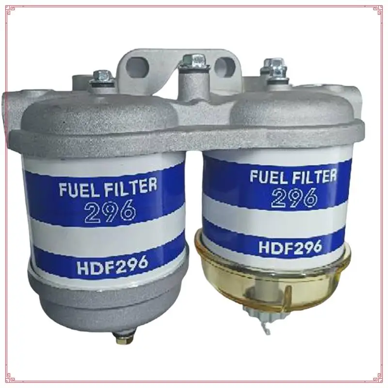 1 قطعة ديزل مزدوج إضافة فلتر الوقود المزدوج 296 عناصر 7111-296 العالمي HDF296 #6