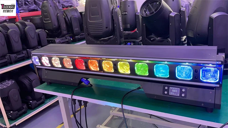 

4 pieces 12*40w RGBW 4 in 1 beam indoor LED light bar wall wash dmx led moving head dj light for party event with zoom