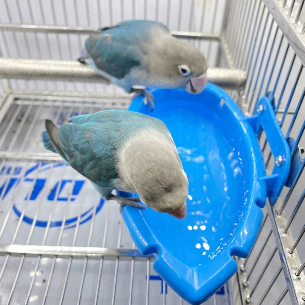 Vogel bäder Wanne Papagei hängen Käfig Feeder Futter Wasserschale Vogel Sittich Feeder Vogel Zubehör Kolibri Feeder