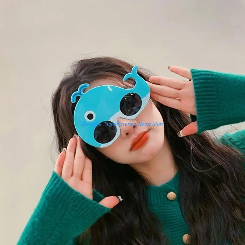 

E56A Novelty Funny Glasses Party Glasses Sunglass Whale Eye Glasses Whale Eyewear