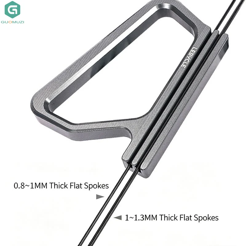

Road Bike Flat Spoke Tool Spoke Wrench Tool Bike Spokes Holder 0.8 0.9 1 1.1 1.2 1.3mm Square Spokes Wrench Repair Tool