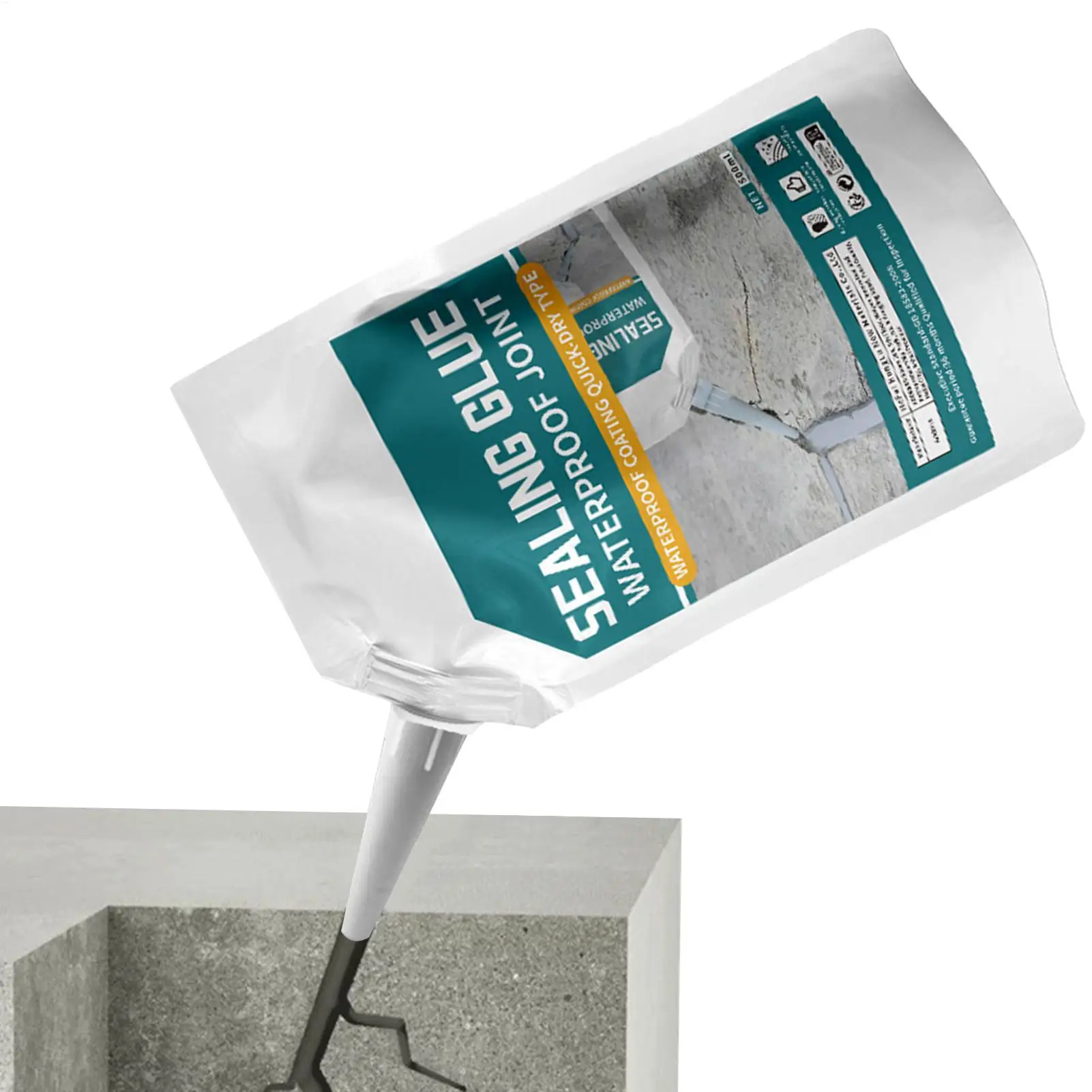 500ml Liquid Sealant Concrete Crack Filler Waterproof Heavy Duty Sealing Glue Penetrating Adhesive Cement Filler Sealant
