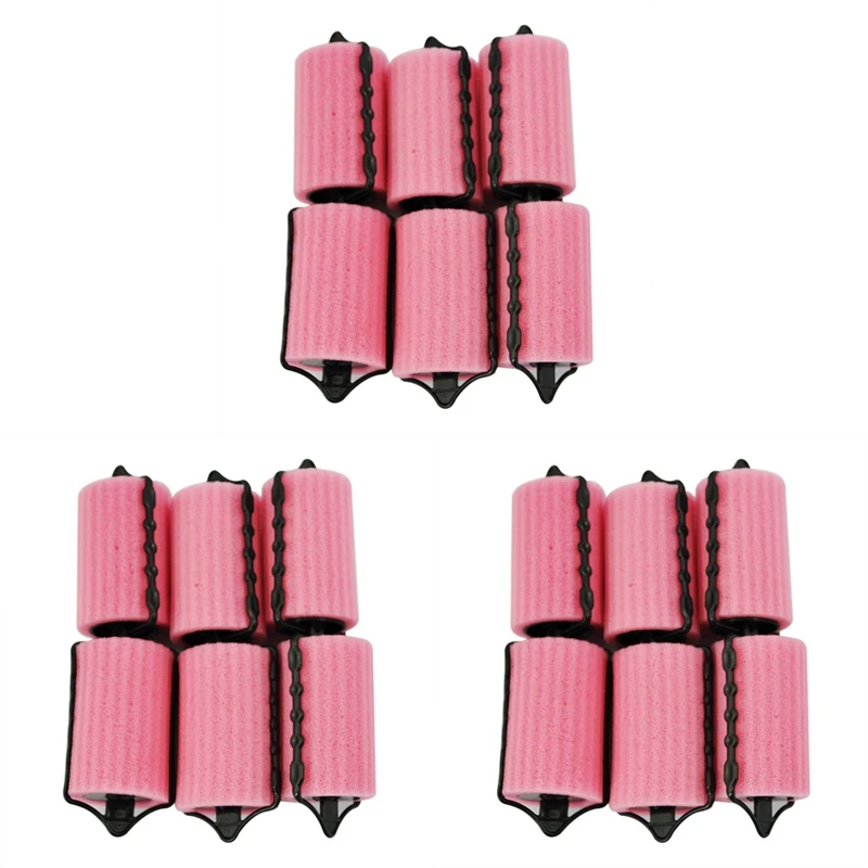 

18 PCS Magic Hair Care Roller Style Sponge Curlers For Girl Ladies